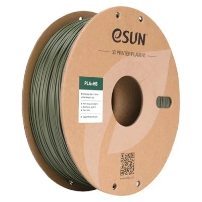 Image of eSUN PLA+ Filament 1.75mm, PLA+HS High Speed 3D Printer Dimensional Accuracy +/ 0.03mm, 1KG Spool (2.2 LBS) Speedy PLA Plus for Printers, Pine Green