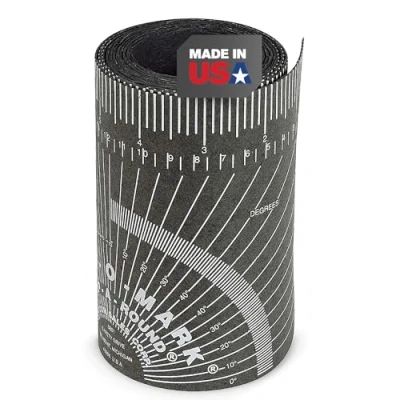 Image of JACKSON SAFETY CURV O MARK Wrap A Round Welding/Pipefitting Lay Out Ruler Tool Large, Black 176b, J1859