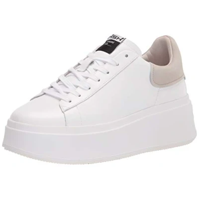 Image of Ash Women&#039;s Moby Sneaker, White/Nude, 6 UK