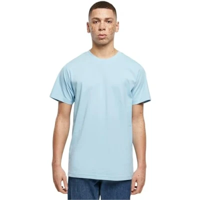 Image of Build Your Brand Men&#039;s T Shirt Round Neck, Heavenblue, M