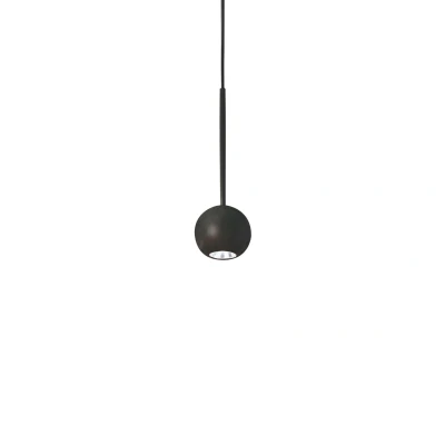 Image of Archimede Integrated LED Globe Pendant Ceiling Light Black 250Lm 3000K