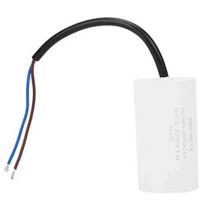 Image of 450V 20uF Motor Start Capacitor,CBB60 Running Capacitor Machine Capacitor,Motor Run Microfarad with Wire Lead