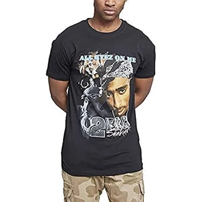 Image of Mister Tee Herren Tupac Retro T Shirt, Black, L