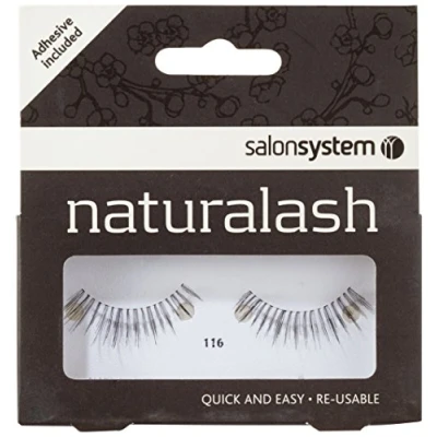 Image of Salon System Naturalash Quick and Easy Re Usable Black 116 Lashes