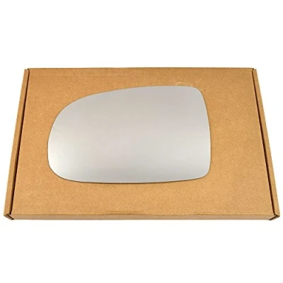 Image of Less4spares Wing Mirror Glass Left Compatible with Vauxhall Corsa C mk2 2001 2006 STICK ON Passenger Near Side Convex