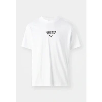 Image of Puma Graphic TEE Print Tshirt, Men&#039;s, Size: Medium, White
