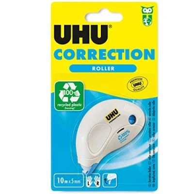 Image of UHU Correction Tape Compact for Fast, Clean and Line Accurate Correction, 10 m x 5 mm
