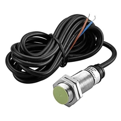 Image of Heschen Inductive Proximity Sensor Switch PR18 5AO Cylindrical Type, 5mm Sensing, M18 Round, 100 240VAC 2 Wire, Shielded, NO(Normally Open), CE