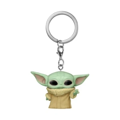 Image of Funko Pop! Keychain: Star Wars: the Mandalorian Grogu (the Child, Baby Yoda) (Grogu Yoda), Novelty Keyring Collectable Mini Figure Stocking Filler Gift Idea