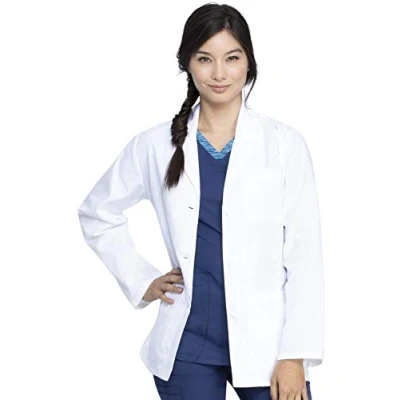 Image of Dickies Women&#039;s 28&quot; Poplin Lab Coat 84401, White, XXL
