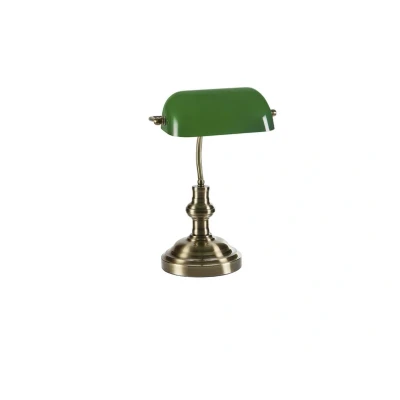 Image of Markslöjd Bankers classic table lamp 42 cm green