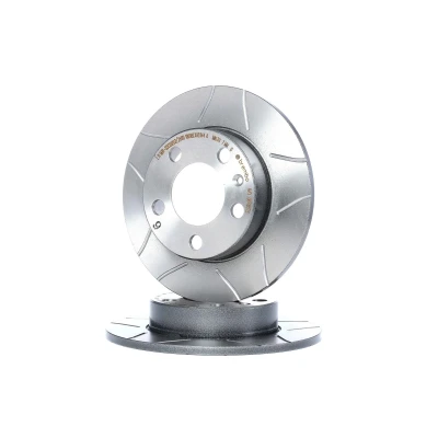 Image of 6QD615601 Brake disc BREMBO MAX LINE 08.7165.75 230mm 9mm 5 solid, slotted Coated SKODA: Fabia 2, I Hatchback