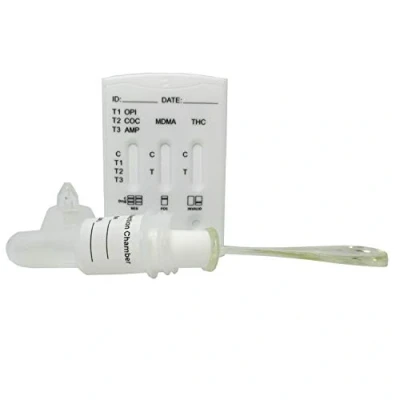 Image of 5 x Saliva Multi Drug Test Kits Testing for Cannabis, Cocaine, Amphetamine, Opiates &amp; MDMA