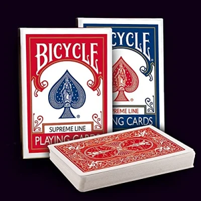 Image of Tavoloverde Playing cards Bicycle Supreme dorso rosso