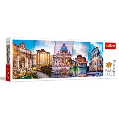 Image of Trefl TR29505 Reise nach Italien 500 Teile, Panorama, Premium Quality, für Erwachsene und Kinder ab 10 Jahren Puzzle, Coloured