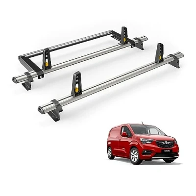 Image of Van Guard ULTI Bar 2 Roof Rack and Rear Ladder Roller for Vauxhall Combo (2018 on) [L1]