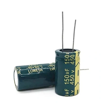 Image of Geeyu ZHaonan Capacitors 450v, 150UF, High Frequency, Low Impedance, Aluminum Electrolytic Capacitor, Size 18x30mm, Tolerance ±20% (Capacitance : 1pcs)