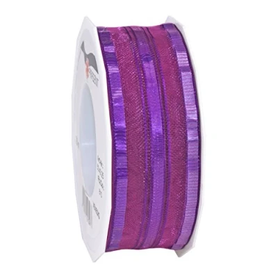 Image of Präsent Venedig Pull Bow Ribbon Violet 40 mm width, 25 m length