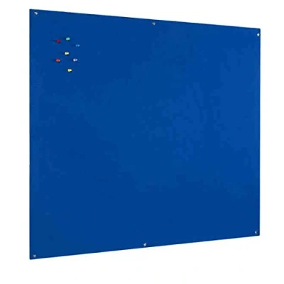 Image of Bi Office Notice Board, Blue Felt, Unframed, 180 x 120 cm