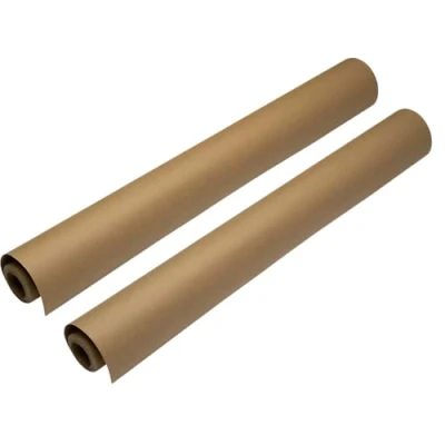 Image of Hawksbill Kraft Paper Roll Twin Pack Recyclable Brown Jumbo Set 500mm x 50m Value For Arts &amp; Crafts, Wrapping or Gift Wrap, Packaging, Void Filling More