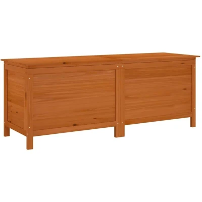 Image of vidaXL Garden Storage Box Brown 150x50x56.5 cm Solid Wood Fir