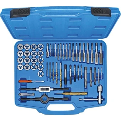 Image of BGS 70105 Tap and Die Set Inch Sizes 1/4&quot; 1/2&quot; 56 pcs.