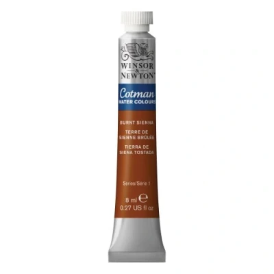 Image of Winsor and Newton Cotman 8ml tube Burnt Sienna