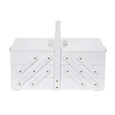 Image of Prym 612581 Sewing Box Wooden Large White
