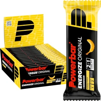 Image of Powerbar Energize Original Banana Punch 15x55g High Carb Energy Bar Magnesium&amp;Sodium