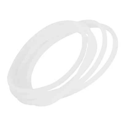 Image of Duokon 6Pcs New Replacement Gaskets Rubber Seal ring Flexible White O Kitchen Spare Parts for Magic Bullet Flat Cross Blade (6PCS)
