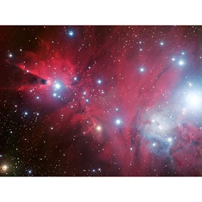Image of Wee Blue Coo Space Stars Pink Nebula Galaxy Universe Hubble Large Art Print Poster Wall Decor 18x24 inch