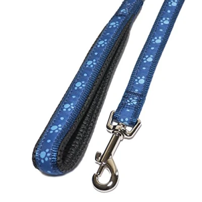 Image of Rosewood Wag n Paw Walk Lead, 3/4 inch, Blue