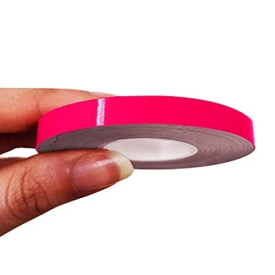 Image of 4R Quattroerre.it 10490 Trim Stripes Adhesive Strips for Cars, Neon Fuchsia, 7 mm x 10 mt