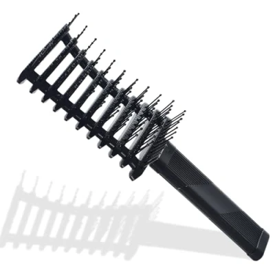 Image of Hair Brush, Curly Soft Massage Detangle Brush for Dry Wet Long Thick Straight Hair, Curl Defining Women Men and Kids, Reducing Breakage &amp; Frizzy