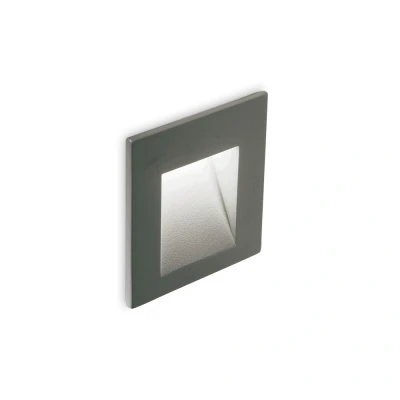Image of Bit LED Outdoor Square Recessed Wall Light Anthracite IP65, 3000K