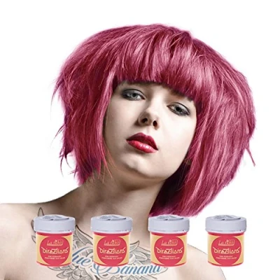 Image of La Riche Directions 4 Pack Of Semi Permanent Hair Dye / Colour (4 x 88ml) Pastel Pink