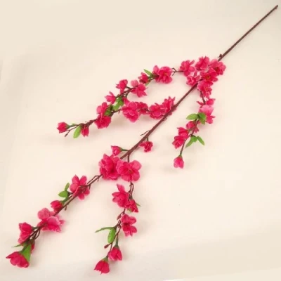Image of Eco Cherry Plum Blossom Spray Artificial Flowers (Pink Dark)