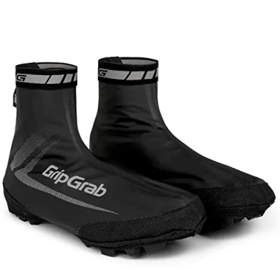 Image of GripGrab RaceAqua X Waterproof Windproof MTB CX Gravel Overshoes Aero Cycling Mountain Bike Cyclocross Rain Shoe Covers