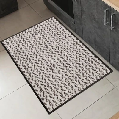 Image of Wash+Dry Doormat, Polyamide Back: Nitrile Rubber, Brown, 70 x 120 cm (Rechteckig)