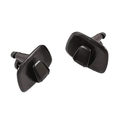 Image of Duendhd 2Pcs Car Black ABS Interior Roof Hooks Clothes Hanger Hook Trim for V90 S90 XC40 XC60 XC90 2015 2020
