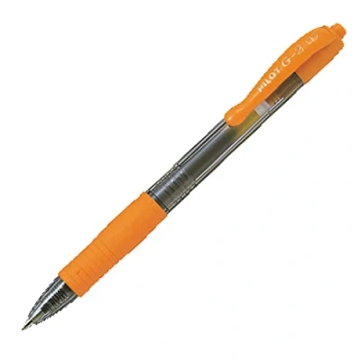 Image of Pilot G207 Retractable Gel Rollerball 0.7 mm Tip (Box of 12) Orange