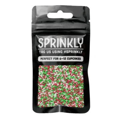 Image of SPRINKLY Glimmer 100&#039;s &amp; 1000&#039;s Red, White Green 30g