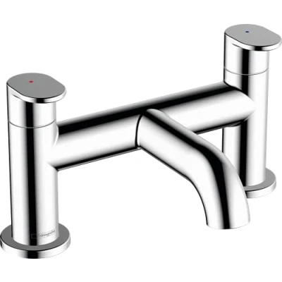 Image of hansgrohe Vernis Blend 2 hole rim mounted bath mixer, chrome, 71442000