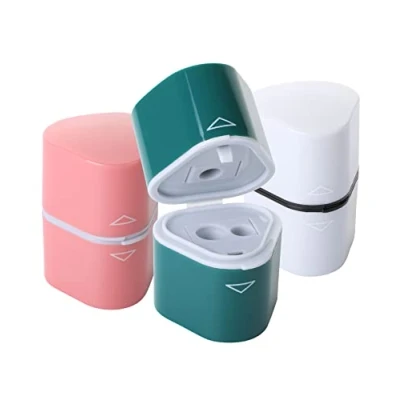 Image of Mr. Pen Pencil Sharpener for Colored Pencils, 3 Pack, Hole, Manual, Art, Jumbo, Artist,