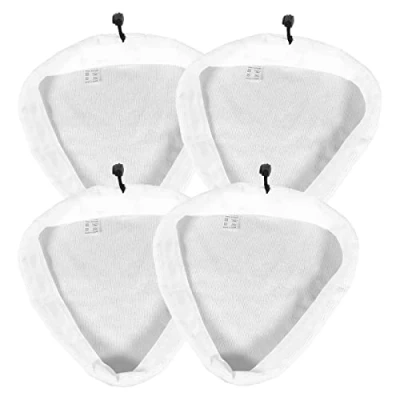 Image of First4spares Washable Microfibre Cloth Cleaning Pads for Vax S87 T2 Red Steam Mop (Pack of 4)