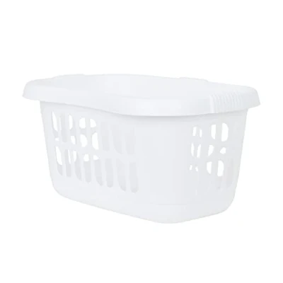 Image of 2 x Wham Casa Plastic Hipster Laundry Basket Ice White