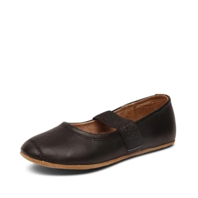 Image of Bisgaard Boy&#039;s Girl&#039;s Ballet Slippers, Black, 7 UK Child