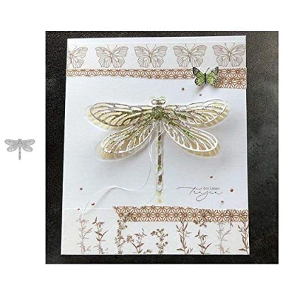 Image of Cutting Dies for Card Making, YunTrip Dragonfly Metal DIY Scrapbooking Album Embossing Photo Craft Paper Cards Decorative