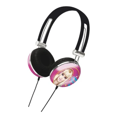 Image of LEXIBOOK Barbie, Stereo Headphone, kids safe, foldable and adjustable, pink, HP010BB
