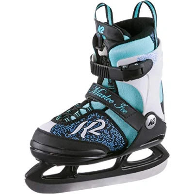Image of K2 Skate Girl&#039;s Marlee Ice Skate, Blue Black, 8 12